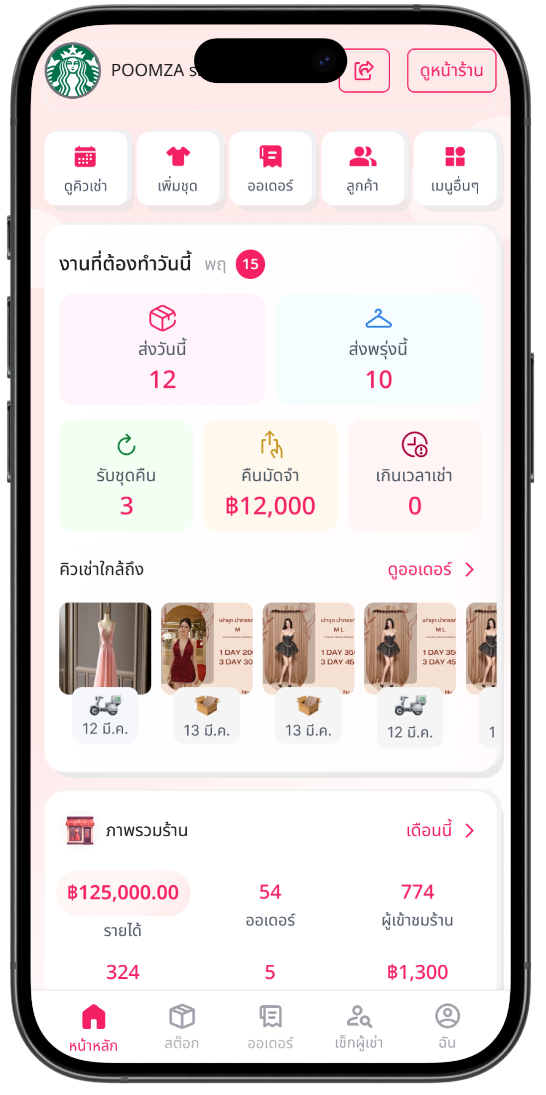 แอป UpDress บริหารร้านเช่าชุดบนมือถือ